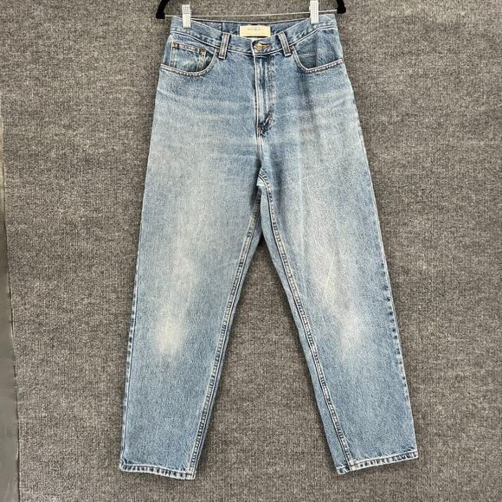 Vtg LL Bean Jeans Womens 10 Double L Relaxed Fit Faded High Rise Tapered Cotton